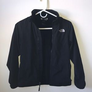 GIRLS BLACK NORTH FACE JACKET